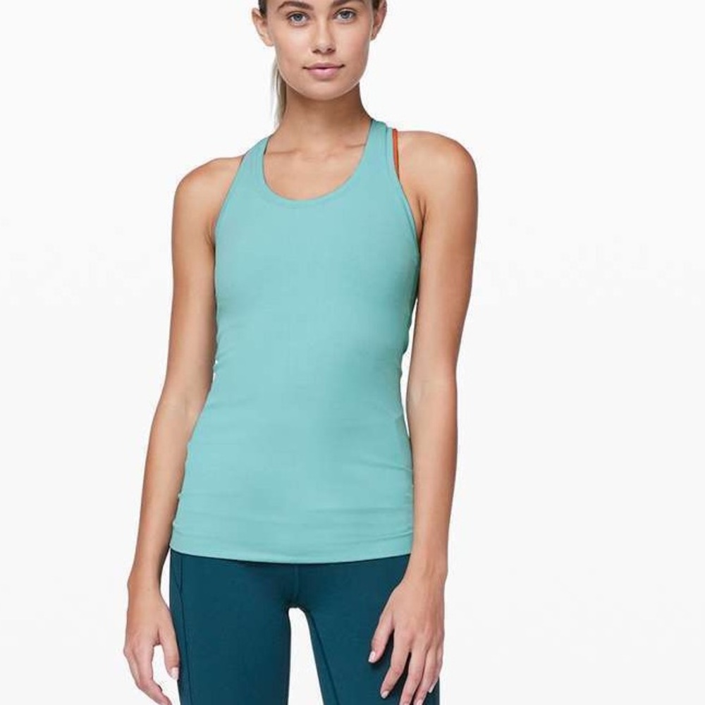 Lululemon Nulu tank top light teal